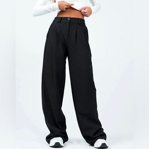 Princess Polly Archer Pants in black
